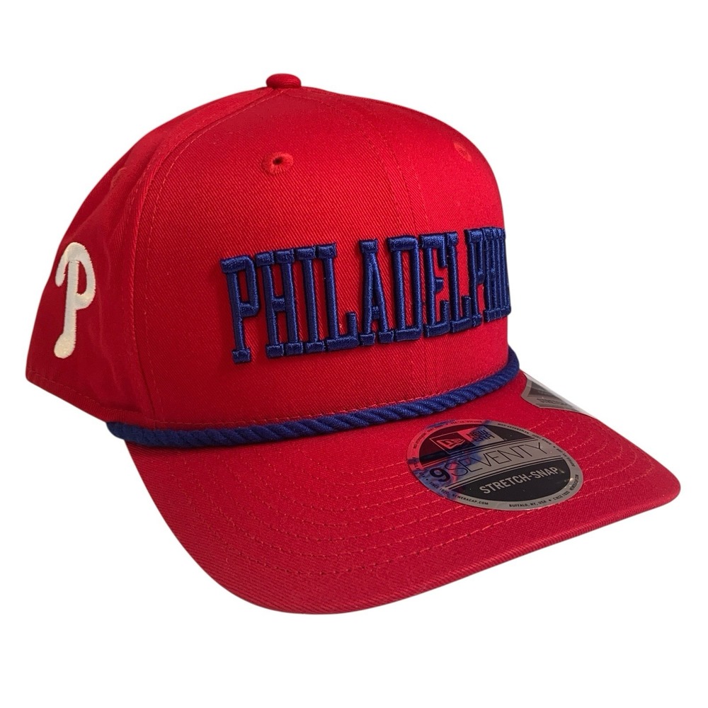 New Era Philadelphia Phillies 9SEVENTY Red Blue Rope Adjustable Snapback Hat